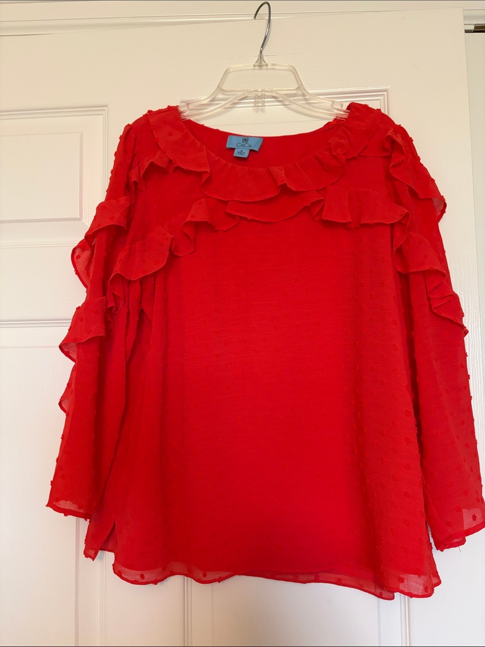Women's Ruffle Long-Sleeve Blouse